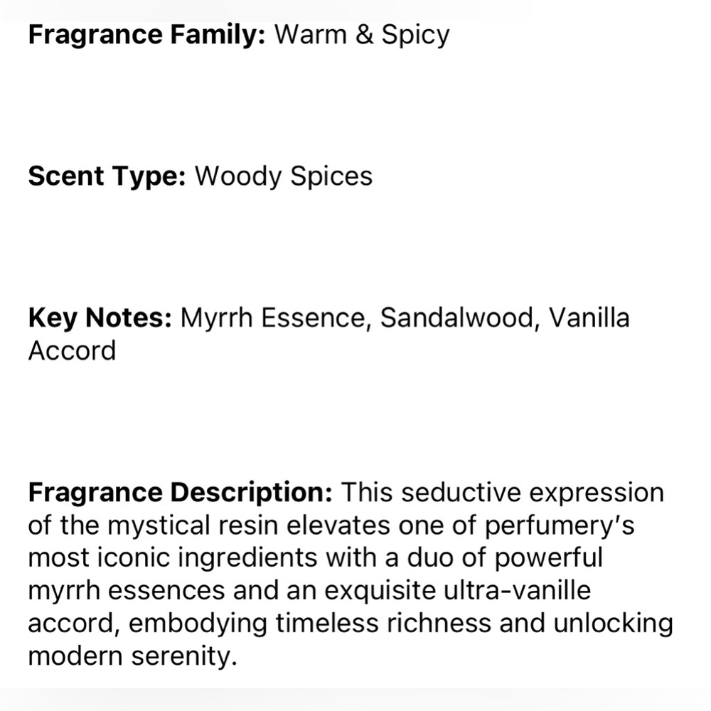 Tom Ford Myrrhe Mystere Fragrance Sample - Picture 3 of 3